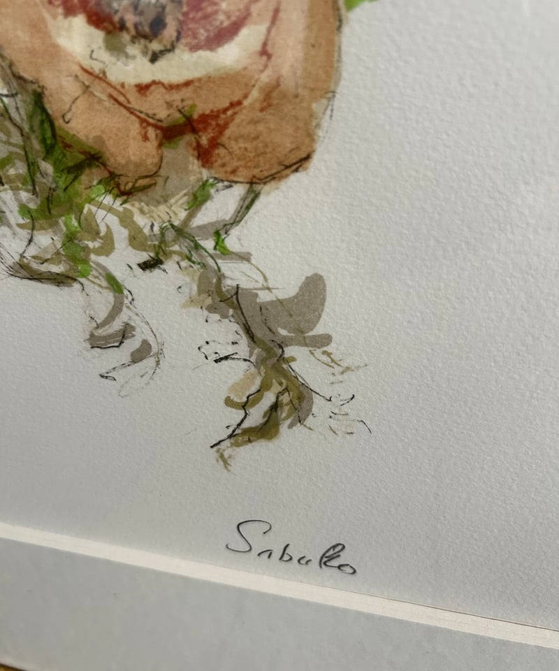 斎藤三郎　リトグラフ　女性　イザベル 5年保証』 斎藤三郎 リトグラフ イザベル 女性 絵画 - 絵画