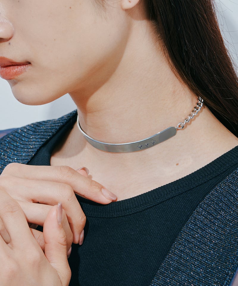 Bold チョーカー <Matte Silver> | Dinamis