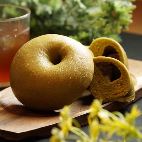 【teNoriベーグル】煎茶もっち朱鞠小豆