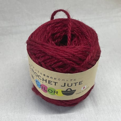 195　CROCHET JUTE〈細〉COLOR　COL:エンジ