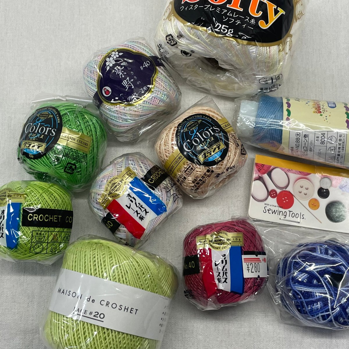 000 レース毛糸等詰め合わせ10玉セット㉝ | Revival-Knit