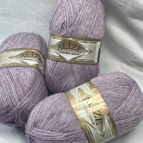 250　〈A〉ALiZE　ANGORA　GOLD　COL:882　3玉セット