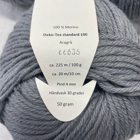 247　〈A〉〈C〉Knitting for Olive Merino Ecualyptus　COL:Ara Grey　4玉セット
