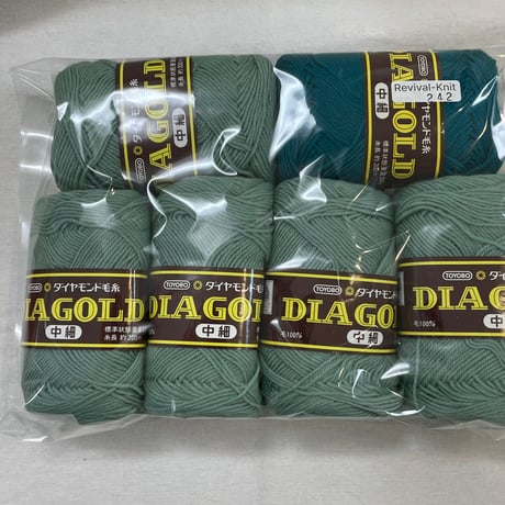 242　DIA GOLD中細多色混合6玉セット