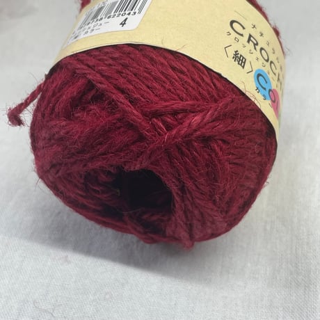195　CROCHET JUTE〈細〉COLOR　COL:エンジ