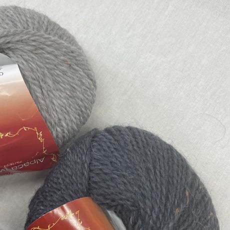 253　Alpaca tweed〈B〉3玉〈C〉1玉　合計3色4玉セット