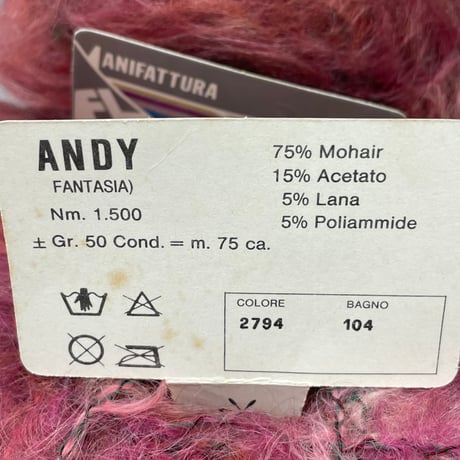 249　〈B〉ANIFA TURA　ANDY　COL:2794　7玉セット