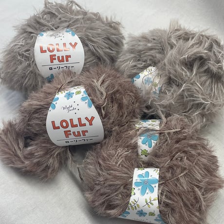 250　〈C〉LOLLY FUR 多色混合4玉セット