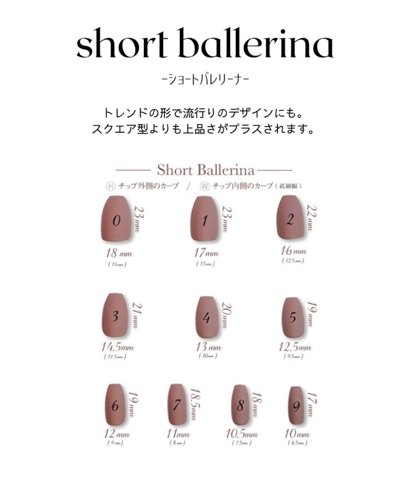 ひろ まつ ネイルチップ　測定チップ2種 ひろ まつ ネイルチップ 測定チップ2種 チップの種類・計測用