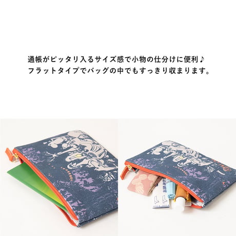 MOOMIN ファスナーポーチ 晩夏 moo-1425036100