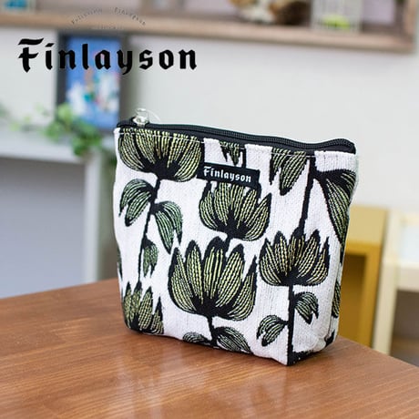 Finlayson(フィンレイソン) ゴブラン織り舟形ポーチ 化粧ポーチや小物の仕分けに便利なバッグ