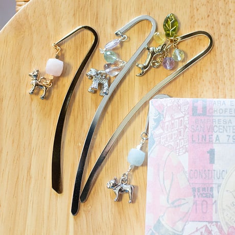 ハンドメイド　ブックマーカー　しおり　«No.146»　キラキラ♡ガラスドーム ハンドメイド ブックマーカー しおり «No.146» キラキラ♡ガラス