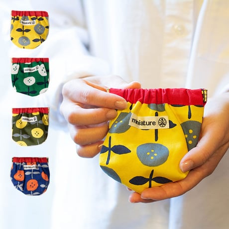 miniature 口金バネ ポーチ 中 開け閉めしやすいポーチ