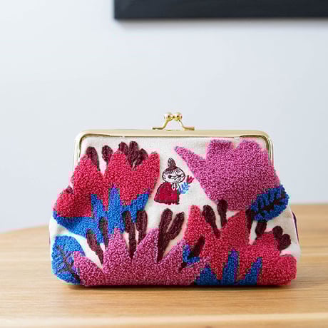 MOOMIN(ムーミン) イルタ 口金ポーチ カラフルな可愛い花柄がま口ポーチ