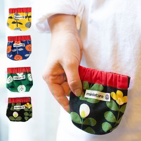 miniature 口金バネ ポーチ 小 開け閉めしやすいポーチ