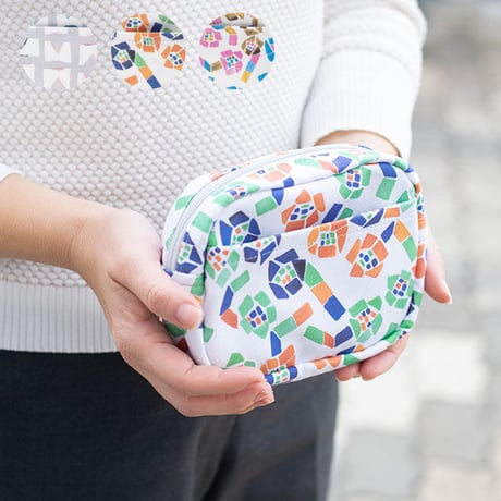 nauttia ファスナーポーチ 小物の収納に便利なポーチ