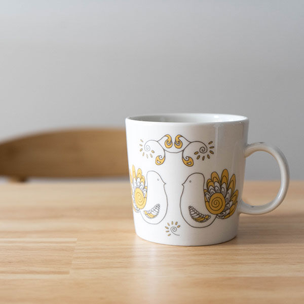 STUDIO HILLA(スタジオヒッラ) 陶器マグカップ 280ml 鳥モチーフ STUDIO HILLA(スタジオヒッラ) 陶器マグカップ 280ml 鳥モチーフ