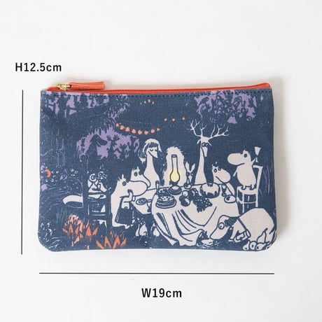 MOOMIN ファスナーポーチ 晩夏 moo-1425036100