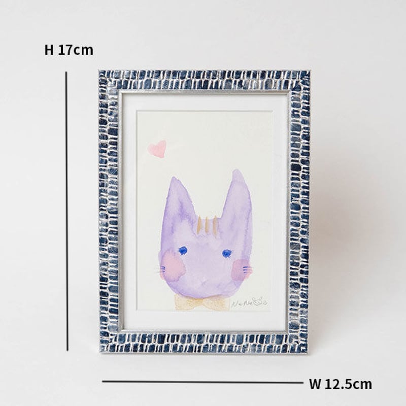 原画 猫 おめかし #183 原画『おめかしねこ』 | maki yagawa