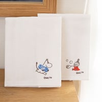 MOOMIN(ムーミン) ワンポイント刺繍かや生地ふきん シンプルなデザインで使いやすいキッチンクロス