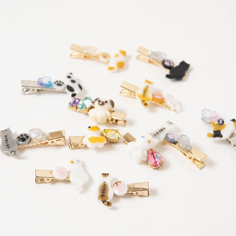 動物 ベビー ヘアクリップ ペンギンのベビーヘアクリップ | yukotto's STORE