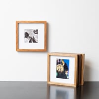 沖家具 木製 フォトフレーム スクエア ましかく、L判の写真台紙を選べます oki-0040