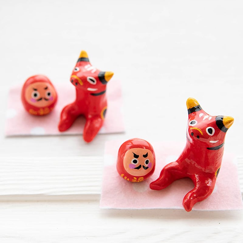 ヤチコダルマピンクハウスPINKHOUSE 縁起物民芸品だるま達磨赤