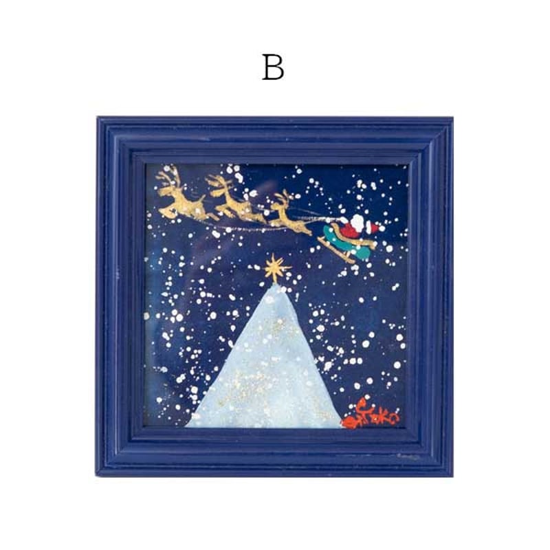 cHiYako(チヤコ) クリスマスのミニ原画作品 飾りやすい卓上の cHiYako(チヤコ) クリスマスのミニ原画作品 飾りやすい卓上の
