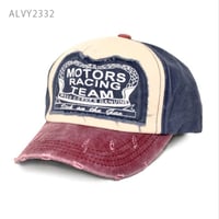 MOTORS RACING TEAMダメージキャップ【レッド✕ブルー】