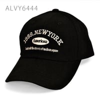 1989 NEW YORK刺繍キャップ【ブラック】