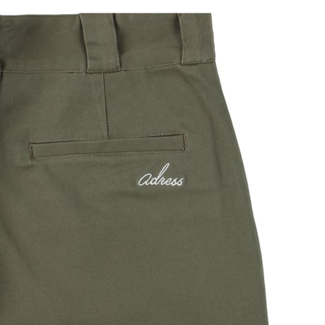 adress  TEPERED WORK  PANTS OLIVE