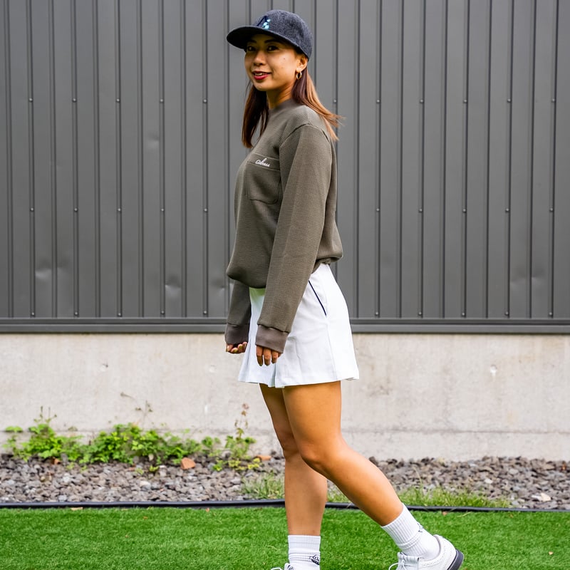 adress THERMAL LONG SLEEVE MOCK NECK OLIVE | pe