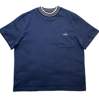 adress High Neck Pocket T-Shirt Blue