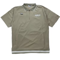 PNDLM RIB CIRCLE LOGO POLO BEIGE