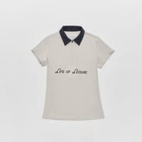LOGO LOL POLO SHIRT GRAY Womens