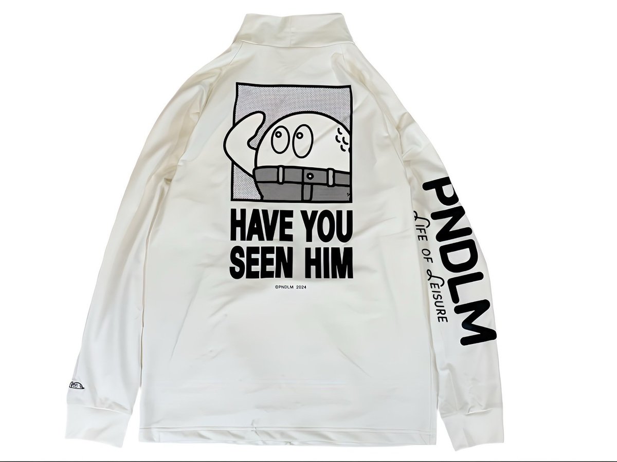 PNDLM GOLF BOY MOCKNECK LONG WHITE | pendulum