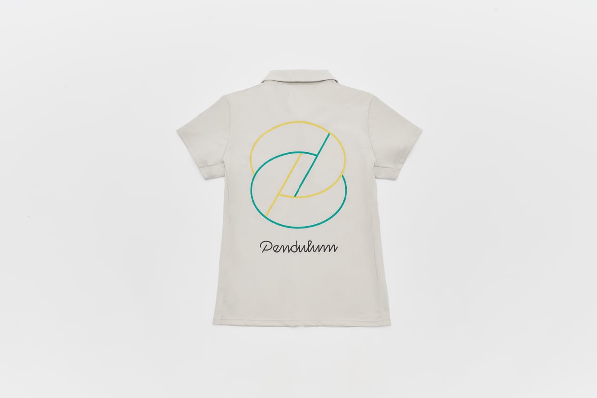 LOGO POLO SHIRT GRAY Womens | pendulum