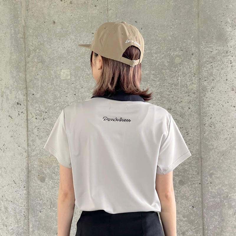 LOGO LOL POLO SHIRT GRAY Womens | pendulum