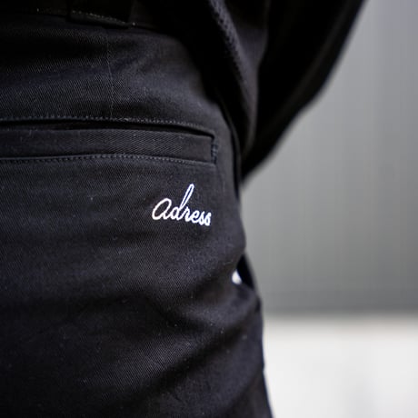 adress TEPERED WORK  PANTS BLACK