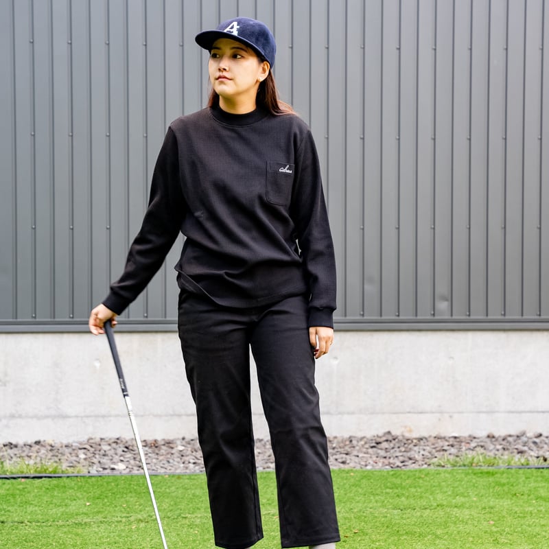 adress THERMAL LONG SLEEVE MOCK NECK BLACK | pe