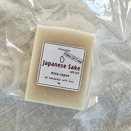 minasapo soap　お肌用 "日本酒"  100g　パームフリー