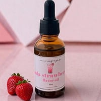minasapoフレーバーオイル（リップクリーム、リップバームなど製作用）◆soda strawberry30ml