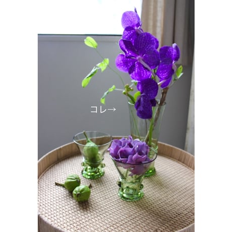 【O4Home】 Eliska ワイドフラワーベース S