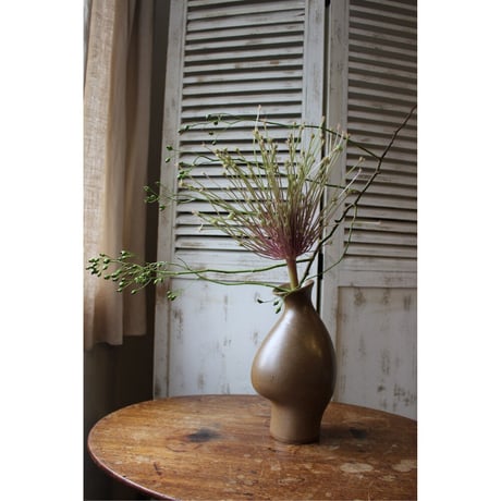   ❤︎ ストーンウェア フラワーベース3点　花瓶　vase ストーンウェアフラワーベース 3個セット ミニ - ライトベージュ