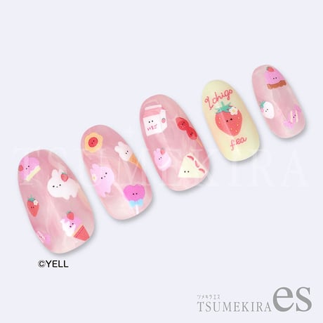 つぶらな瞳のいちごフェア ネイルシール ES-TUB-002
