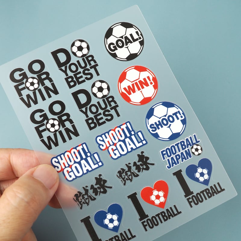 がんばれ日本！】フェイス&ボディシール サッカー応援 FB-SOC-101
