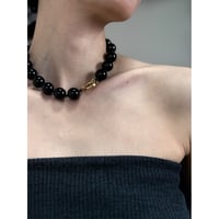The Noémie necklace -Black Onyx-