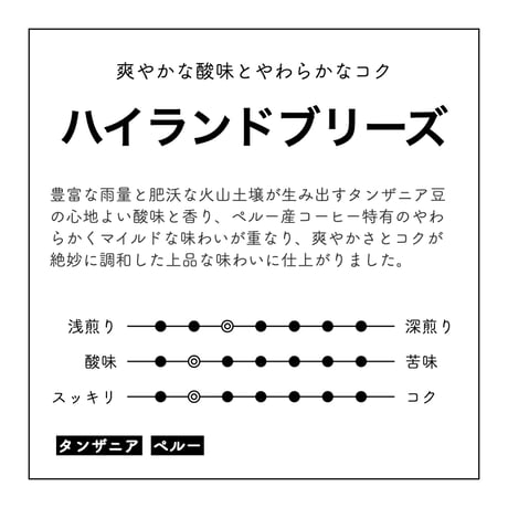 ハイランドブリーズ（豆・粉）