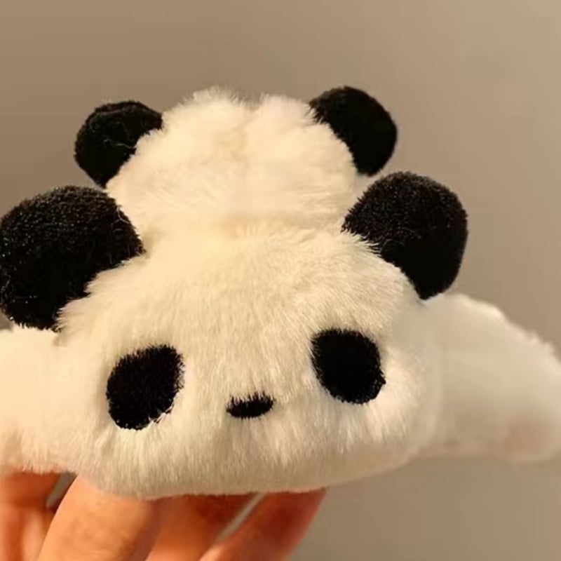 ꫛꫀꪝ【お鼻ぷっくりパンダ】ベビーヘアクリップ　キッズヘアクリップ　双子パンダ ꫛꫀꪝ【お鼻ぷっくりパンダ】ベビーヘアクリップキッズヘアクリップ