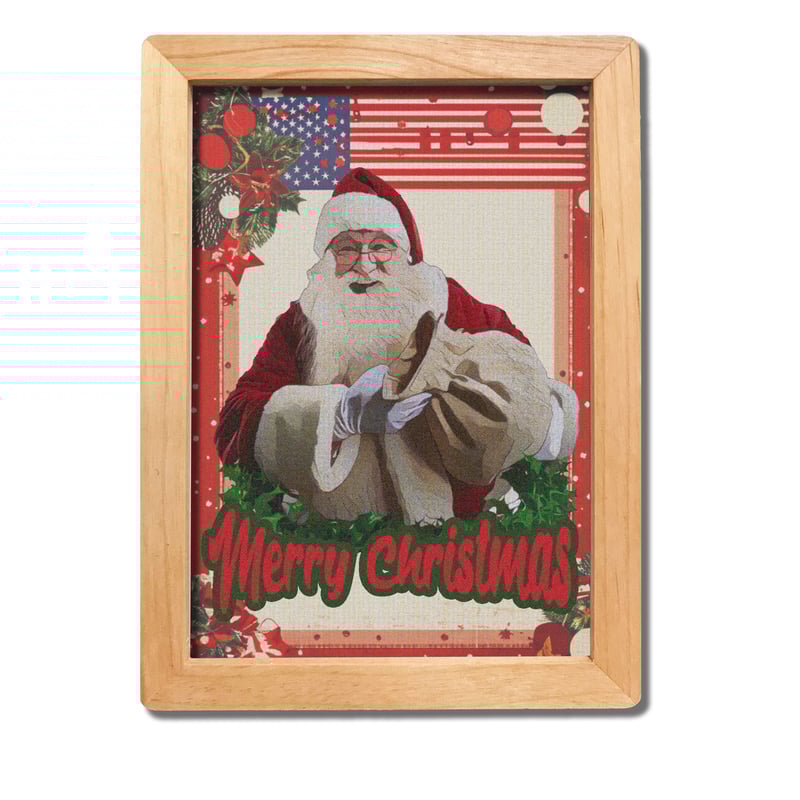 クリスマスアートポスター2L ヴィンテージテイスト サンタ | ROPONNA